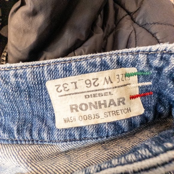 Diesel Womens Size 26 (US 2) Ronhar Jeans Boot Cut Light Wash Y2k 90s Denim - Picture 10 of 11